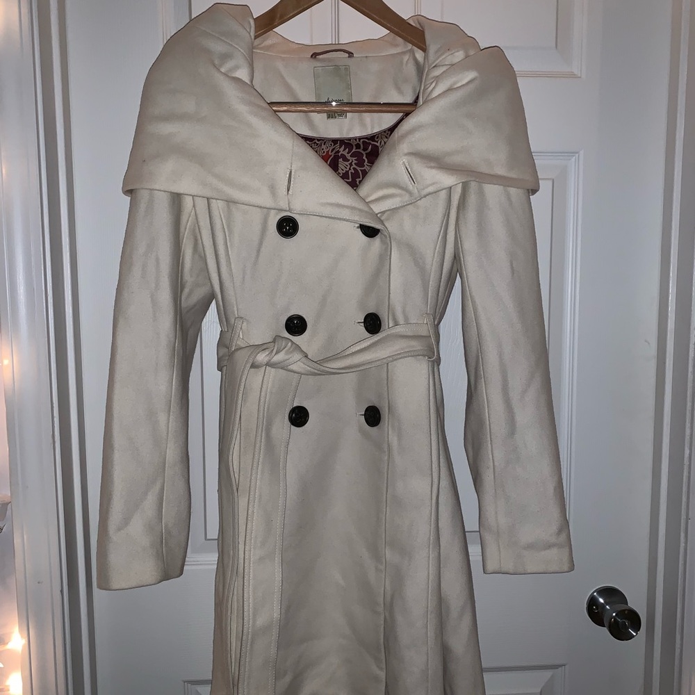 White Anthropologie Coat